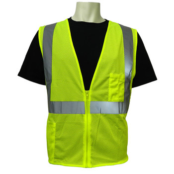 Imágen de Global Glove Frogwear GLO-001 Lima fluorescente XCH Poliéster Malla Chaleco de alta visibilidad (Imagen principal del producto)