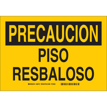 Imágen de Brady B-401 Poliestireno Rectángulo Amarillo Español Cartel de prevención de caída 38721 (Imagen principal del producto)