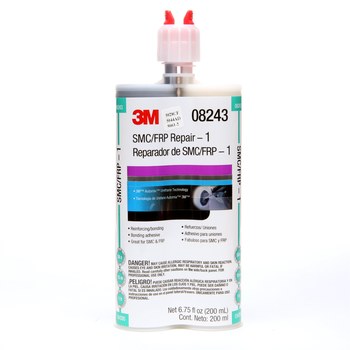3M Automix SMC/fibra de vidrio 08243 Base y acelerador (B/A) Adhesivo de uretano - Líquido 200 ml Cartucho