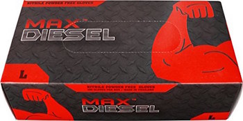 Imágen de Red Steer Max Diesel 70001 Negro Grande Nitrilo Guantes desechables (Imagen principal del producto)
