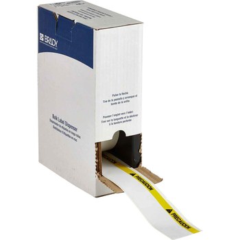 Imágen de Brady M710 Negro, amarillo sobre blanco Vinilo Transferencia térmica BMC-2000-595-PRE Etiquetas para impresoras todo tiempo (Imagen principal del producto)