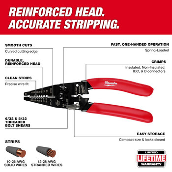Milwaukee 48-22-3052 Peladora/Cortadora de cables - 84754