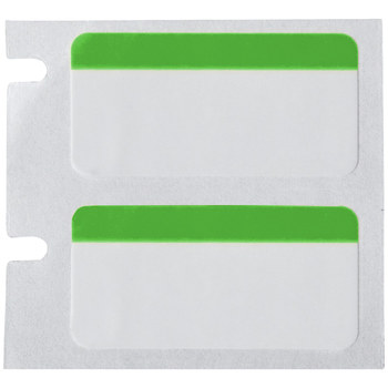 Brady M5-131-494-GN Etiquetas de color - 1 pulg. x 0.5 pulg. - Poliéster - Negro sobre verde, blanco - B-494