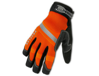 Ergodyne Proflex 872 Naranja de alta visibilidad Grande Neopreno/PVC/Cuero sintético/Felpa Neopreno/PVC/Cuero sintético/Felpa Guantes de trabajo - 720476-16314