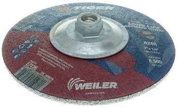 Weiler Tiger Disco esmerilador 57134 - 7 pulg. - Óxido de aluminio - 24 - R