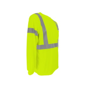 Global Glove FrogWear GLO-008LS Camisa reflectante GLO-008LS - 4XG - Poliéster - Lima - ANSI clase 3 - glo-008ls 4xl