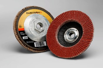 3M Cubitron II Tipo 27 - Óxido de aluminio cerámico - 4 1/2 pulg. - 80+ - Mediano - 55604
