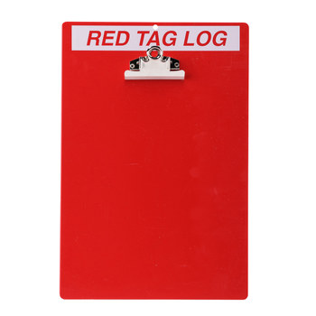 Imágen de Brady Rectángulo Rojo Inglés Cartel de registro de etiqueta roja 122050 (Imagen principal del producto)