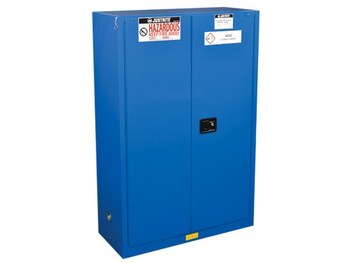 Justrite Sure-Grip EX Gabinete de almacenamiento de material peligroso 8645281 - 45 gal - Azul real - 16502
