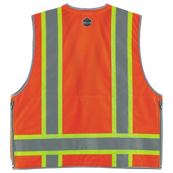 Ergodyne Glowear 8254HDZ Chaleco de alta visibilidad 21455 - tamaño Grande/XG - Poliéster Oxford - Naranja de alta visibilidad - ANSI clase 2