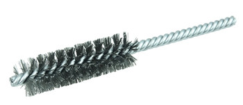 Weiler Acero inoxidable Espiral doble Cepillo en tubo - 5.5 pulg. longitud - Diámetro 3/4 pulg. - Diámetro de la cerda 0.006 pulg. - 21120