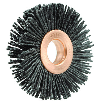 Weiler Burr-Rx 17555 Cepillo de rueda - Rizado redondo Nailon cerda