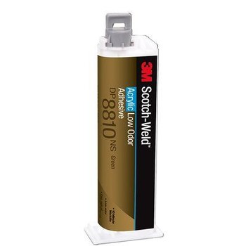 3M Scotch-Weld DP8810NS Verde Base y acelerador (B/A) Adhesivo acrílico, 45 ml Cartucho doble | RSHughes.mx
