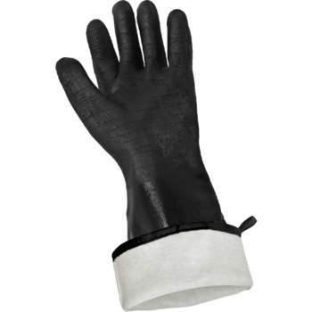 Global Glove FrogWear Negro Universal Guantes para manipulación de productos químicos - acabado Áspero - Longitud 18 pulg. - 810033-29113