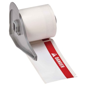 Imágen de Brady ToughBond Rojo sobre blanco Poliéster Transferencia térmica M7-38-483-PELIGRO Etiquetas de impresora (Imagen principal del producto)