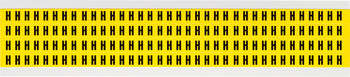 Imágen de Brady 34 Series Negro sobre amarillo Interior Paño de vinilo 34 Series Carta 3400-H Etiqueta en forma de letra (Imagen principal del producto)
