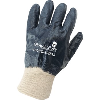 Global Glove 400FC Azul/Blanco 8 Tejido Guantes de trabajo - 400fc md