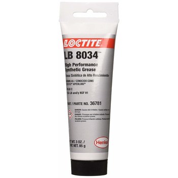 Loctite LB 8034 Blanco Grasa - 3 oz Tubo - Grado alimenticio - Anteriormente conocido como Loctite ViperLube High Performance Synthetic Grease - 36781