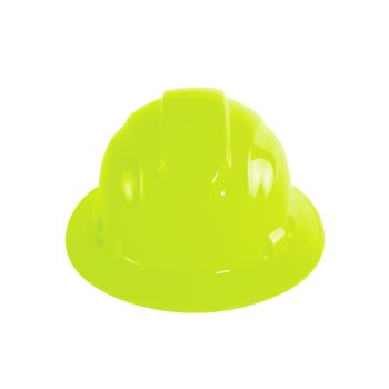 Bullhead Safety Clase E Casco HH-F1-YG - 6 puntos Trinquete suspensión - Amarillo/verde de alta visibilidad - 29195
