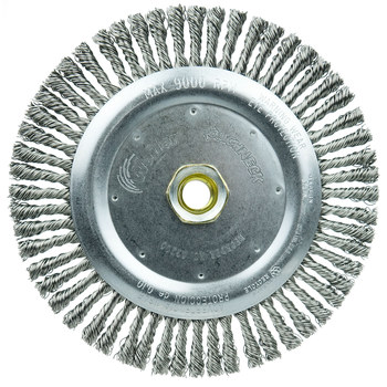 Weiler Roughneck 09200 Cepillo de rueda - Anudado - Circular trenzado Acero inoxidable cerda