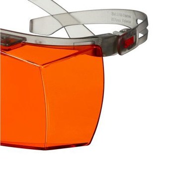 3M SecureFit 3700 SF3706AS-GRY Ajuste Alternativo Policarbonato Gafas de seguridad OTG (sobre el vidrio) lente Naranja - 051131-27919