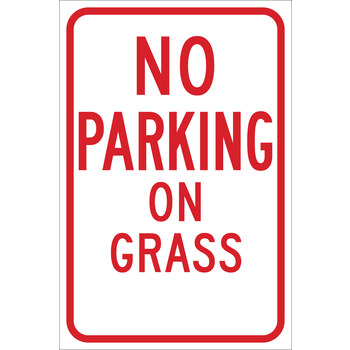 Imágen de Brady B-959 Aluminio Rectángulo Blanco Inglés Cartel de información, restricción y permiso de estacionamiento 115619 (Imagen principal del producto)