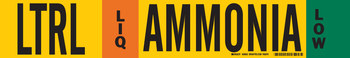 Imágen de Brady Negro/Verde/Naranja/Blanco sobre amarillo Poliéster Laminado 59933 Marcador de tubería con correa (Imagen principal del producto)