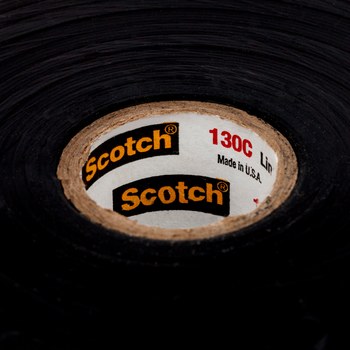 3M Scotch 130C Negro Cinta aislante - 1 pulg. x 30 pies - Grosor 30 mil - 41753