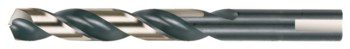 Cle-Force 1607 Heavy-Duty Taladro de Jobber - Corte de mano derecha - Punta Dividir 135° - Acabado Negro Y Oro - Longitud Total 5 pulg. - Flauta Espiral - Acero de alta velocidad - Vástago Recto con 3 facetas - C69359