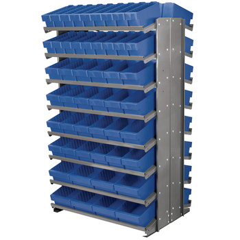 Imagen de Akro-mils APRDAST 800 lb Azul Gris Revestido en polvo Acero 16 ga Doble cara Bastidor fijo (Imagen principal del producto)
