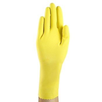 Ansell AlphaTec 87-198 Amarillo 7 Látex No compatible Guante resistente a productos químicos - Longitud 12 pulg. - 076490-85749
