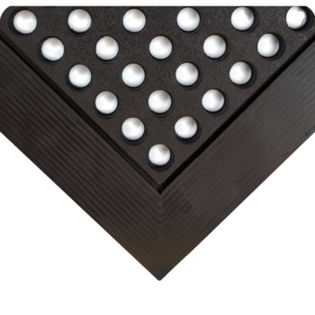 Imágen de Wearwell 24/Seven 588 Negro con bordes negros Caucho Tapete antifatiga (Imagen principal del producto)