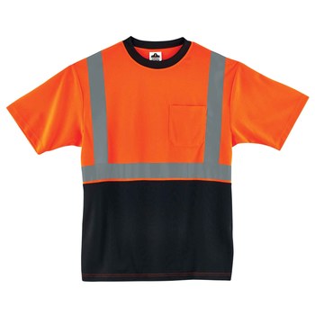 Imágen de Ergodyne GloWear Tipo R Naranja Tejido de poliéster Camisa de alta visibilidad (Imagen principal del producto)