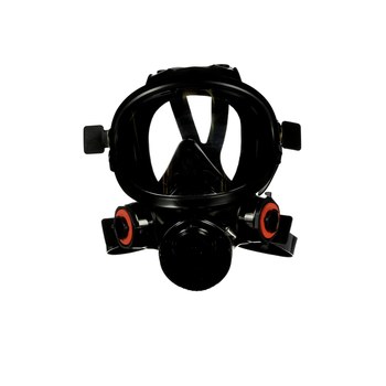 3M 7800 Series 7800S-L Respirador de máscara de careta completa 54259 - tamaño Grande - Negro - Silicón - 6 puntos suspensión