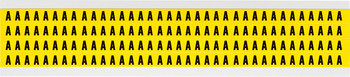 Imágen de Brady 34 Series Negro sobre amarillo Interior Paño de vinilo 34 Series Carta 3400-A Etiqueta en forma de letra (Imagen principal del producto)