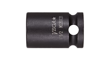 Vega Tools M21601 16 mm Largo Toma De Impacto - Acero S2 Modificado - accionamiento 3/8 pulg. Cuadrado - D - Redondeado - 30.0 mm Longitud - 01476