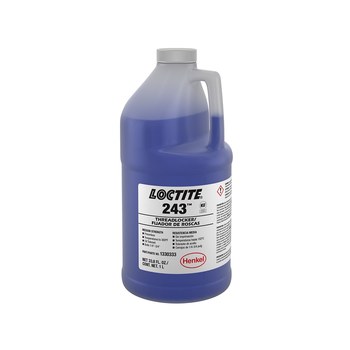 Loctite 243 Azul Fijador de rosca IDH:1330333 - Mediano Fuerza - 1 L Botella - 43901