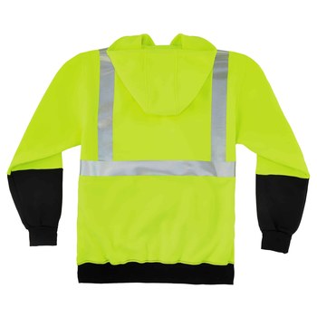 Ergodyne GloWear Tipo R Camiseta de entrenamiento 21684 - tamaño Grande - Polar de poliéster - Lima/Negro