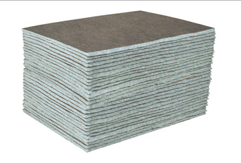 Sellars DuraSoak Heavy-Duty Gris Celulosa/Polietileno/Polipropileno 23.5 gal Almohadillas absorbentes - Ancho 15 pulg. - Longitud 19 pulg. - sellars 23100