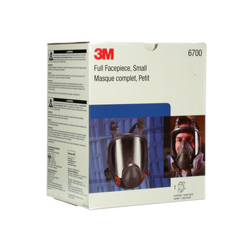 3M 6000 Series 6700 Gray Small Silicone/Thermoplastic Elastomer Full Mask Facepiece Respirator