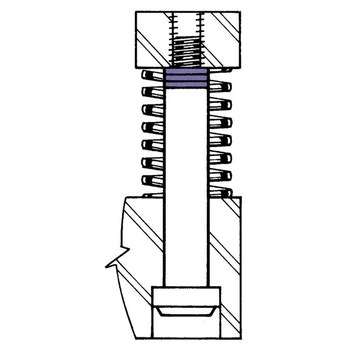 Imagen de Precision Brand Acero inoxidable grado 302 Full Hard Calza para alargar el tornillo del hombro 26526 (Imagen principal del producto)