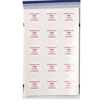 Imágen de Brady Rojo sobre blanco Círculo Vinilo TL-PK-2 Sello a prueba de manipulación (Imagen principal del producto)