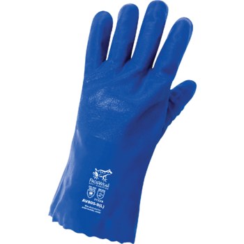 Global Glove FrogWear AV805 Azul Grande Nitrilo Guantes resistentes a productos químicos - Longitud 12 pulg. - 816679-01094