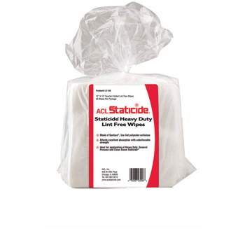 ACL Staticide Listo para usar Paños ESD/antiestáticos - 13 pulg. x 12 pulg. - LF56
