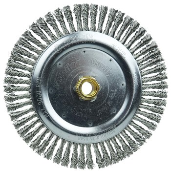 Weiler Dually 79810 Cepillo de rueda - Anudado - Circular trenzado Acero inoxidable cerda