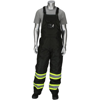 Imágen de PIP Negro con Amarillo de alta visibilidad, alta visibilidad Naranja Grande Poliéster Insulated Bib Overall (Imagen principal del producto)