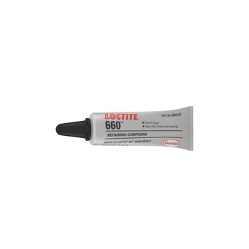 Loctite 660 Compuesto de retención Gris Pasta 6 ml Tubo - 66010 - Conocido anteriormente como Loctite 660 Quick Metal