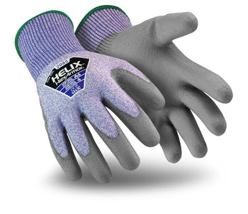 Imágen de HexArmor Helix 2000 Azul/Gris 7 Fibra de vidrio/HPPE Recubrimiento sin costuras Guantes resistentes a cortes (Imagen principal del producto)