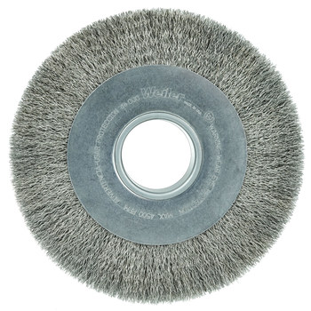 Weiler 03590 Cepillo de rueda - Rizado Acero inoxidable cerda