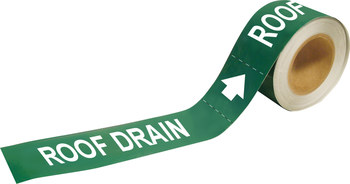 Imágen de Brady Pipe Markers-To-Go Blanco sobre verde Plástico 20463 Marcador de tubería autoadhesivo (Imagen principal del producto)